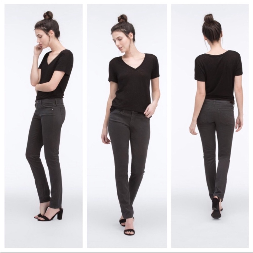 Adriano Goldschmied The Sateen Stilt Dark Charcoal